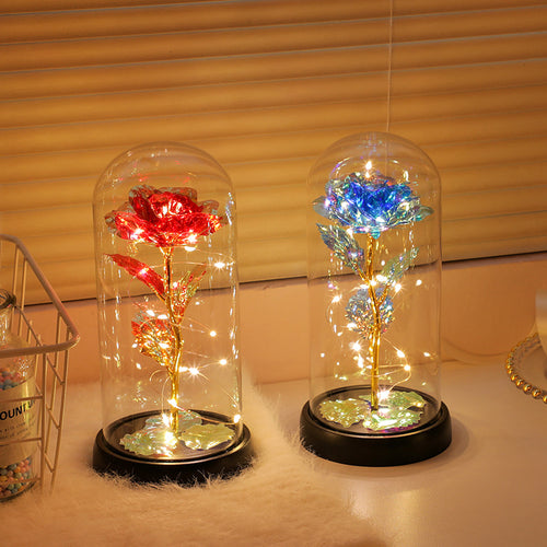 Rose glass night light